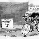 Londoner Cycle by Martin Rowson