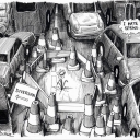 Londoner Spring by Martin Rowson
